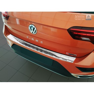 Накладка на задний бампер (матовая) Volkswagen T-Roc (2018-) бренд – Avisa главное фото